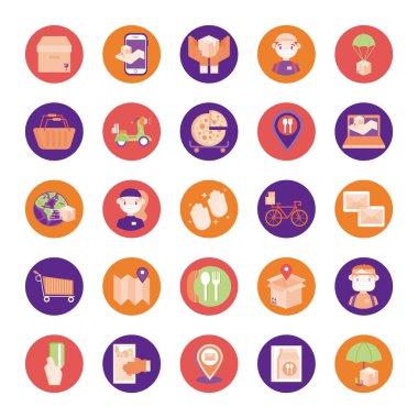 dağıtım seti simgeleri demeti