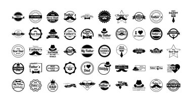 Mutlu babalar günü mühürleri.