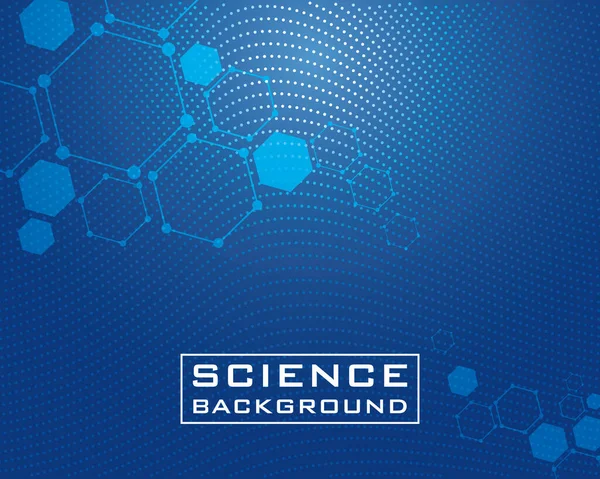 Donkerblauwe wetenschap achtergrond met lijnen structuren — Stockvector