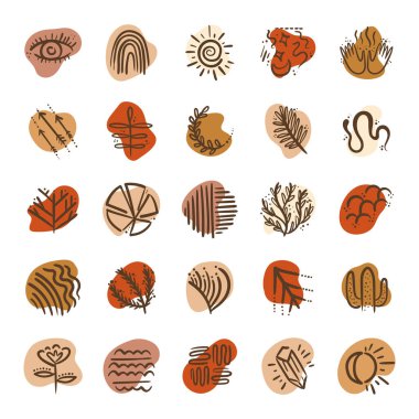 boho set simgeleri demeti