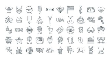 Bağımsızlık Günü Paketi ABD simgeleri