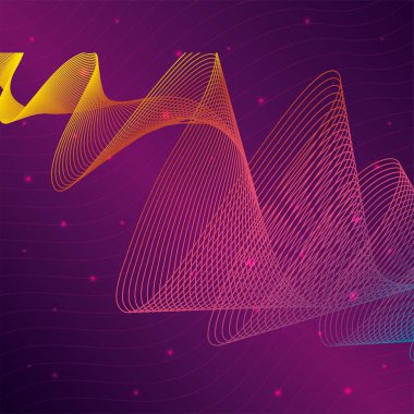 siyah dalgalar pembe arkaplan sesi