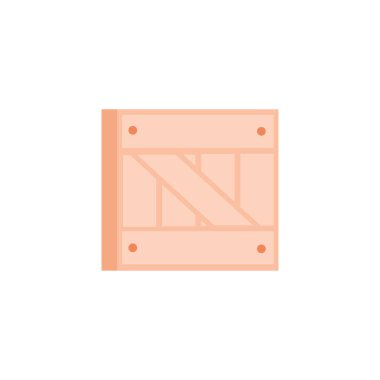 Teslimat kutusu ikon vektör tasarımı