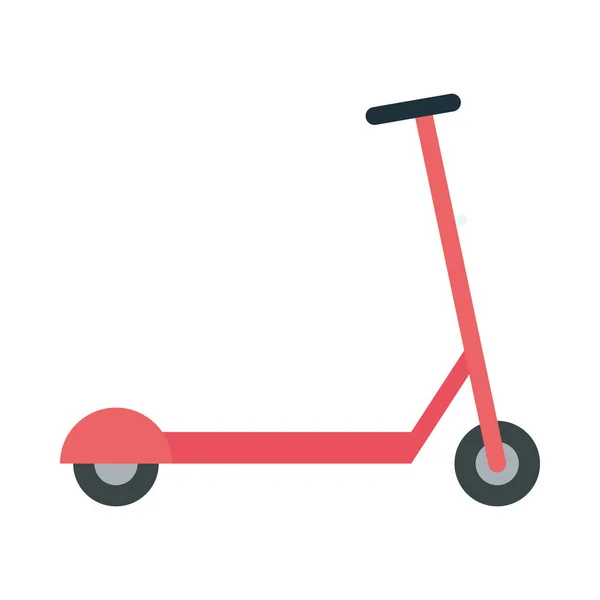 Conception de vecteur de scooter rouge isolé — Image vectorielle