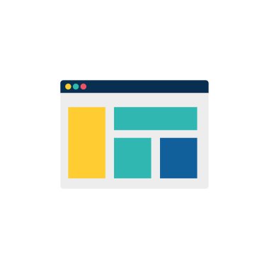 İzole edilmiş web sayfası vektör tasarımı