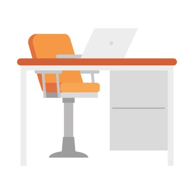 Ofis mobilya koltuğu, masa, tahta masa, tekerlekli sandalye.