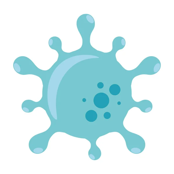 Ícone de bactéria coronavírus celular, 2019 conceito ncov — Vetor de Stock