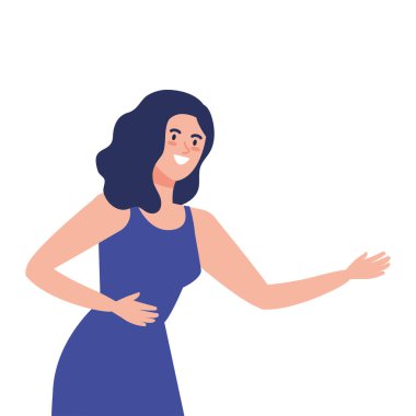 Mutlu kadın, sağlıklı yaşam tarzı, bayramı kutluyor.