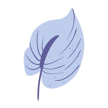 Beyaz arkaplanda tropikal yaprak pastel rengi