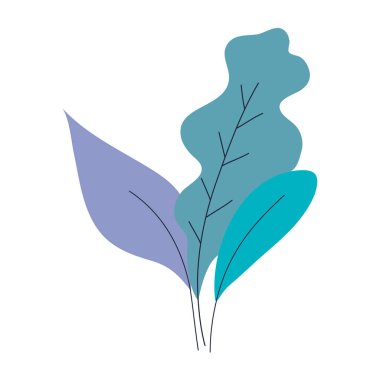 beyaz arkaplanda doğa bırakır