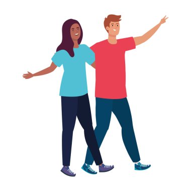 Mutlu çift, sağlıklı yaşam tarzı, bayramı kutluyor.