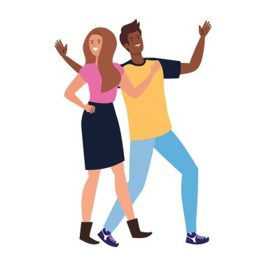 Mutlu çift, sağlıklı yaşam tarzı, bayramı kutluyor.