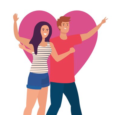 Kalp geçmişi olan mutlu bir çift, sağlıklı bir yaşam tarzı, bayramı kutluyor.