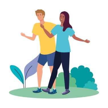 Manzaralı mutlu bir çift, sağlıklı bir yaşam tarzı, bayramı kutluyorlar.