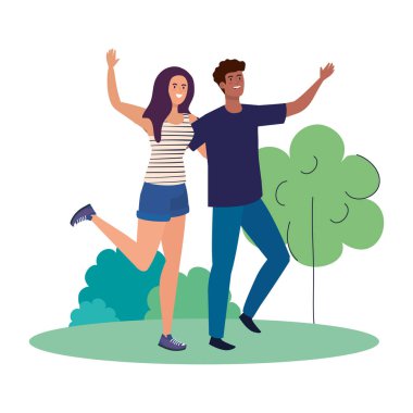 Manzaralı mutlu bir çift, sağlıklı bir yaşam tarzı, bayramı kutluyorlar.