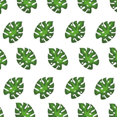 Yaprakların arka planı tropikal egzotik, doğa kavramı