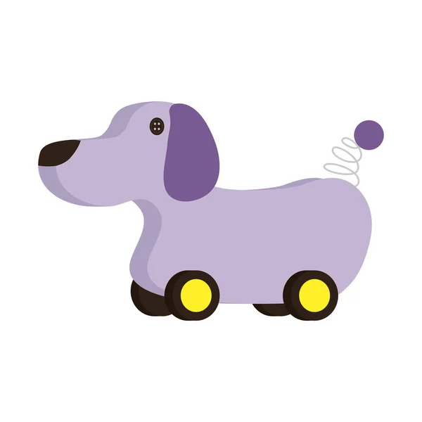 İzole edilmiş köpek oyuncağı vektör tasarımı — Stok Vektör