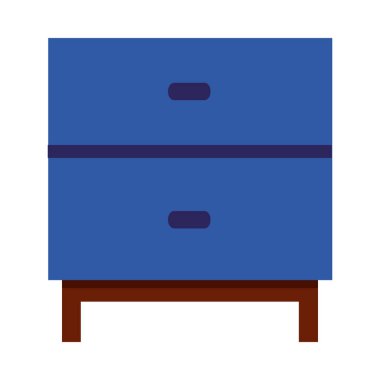 İzole ev mobilyası vektör tasarımı