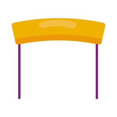 İzole yol işareti vektör tasarımı