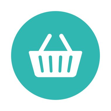 Alışveriş sepeti ikon vektör tasarımı