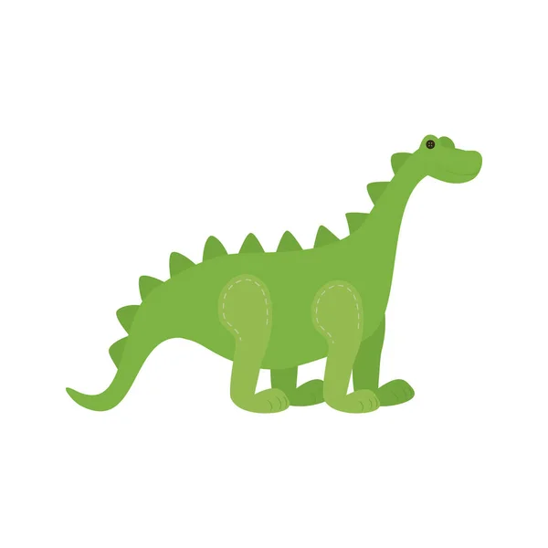Isoliertes Dinosaurier-Spielzeug-Vektor-Design — Stockvektor