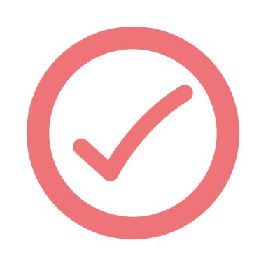 Çember vektör tasarımında işaretleri kontrol et