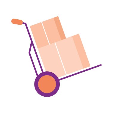 Taşıma kutuları taşıyıcı vektör tasarımında