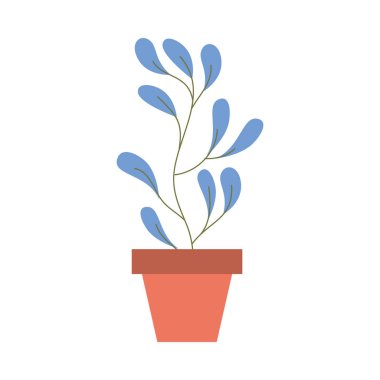 Ot vektör tasarımı içinde izole edilmiş bitki