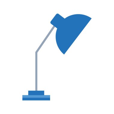 İzole masa lambası vektör tasarımı
