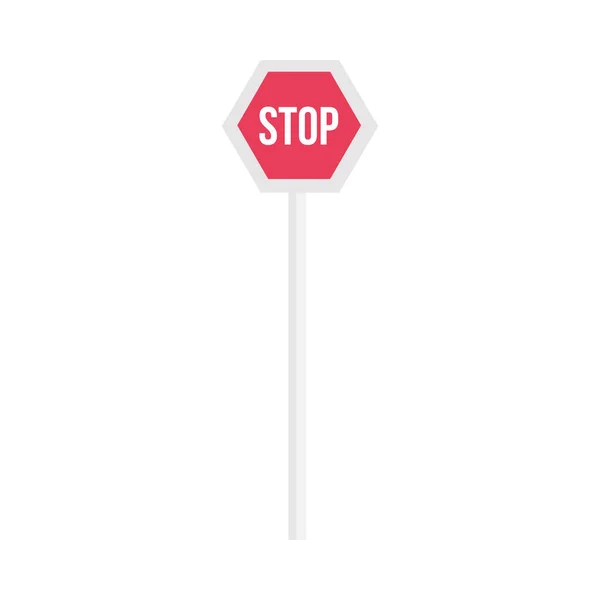 Bus stop road sign vector design — Stock Vector