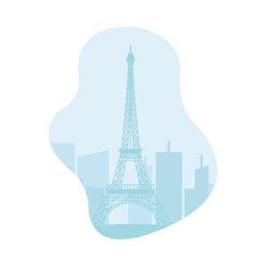 Paris Eyfel Kule Vektör Tasarımı