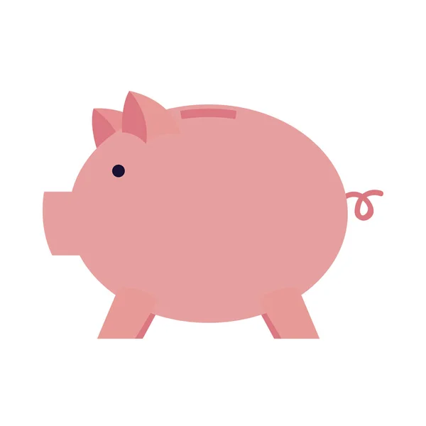 Geïsoleerde piggy icon vector ontwerp — Stockvector
