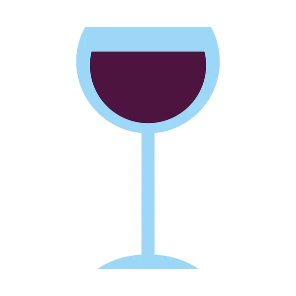 Izolowany wzór wektora kielicha wina — Wektor stockowy