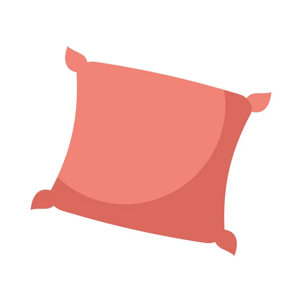 İzole edilmiş ev kırmızı yastık vektör tasarımı — Stok Vektör