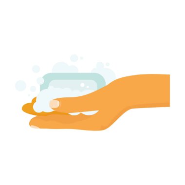 Eller sabun ve köpük taşıyıcı tasarımı ile yıkanır