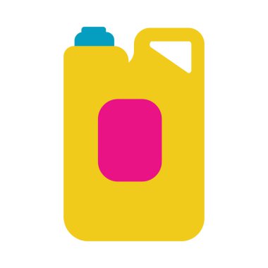 İzole edilmiş deterjan şişe vektör tasarımı