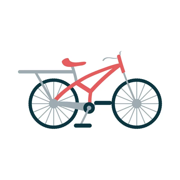 Progettazione vettoriale bici rossa isolata — Vettoriale Stock