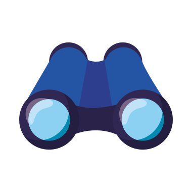 İzole edilmiş dürbün nesne vektör tasarımı