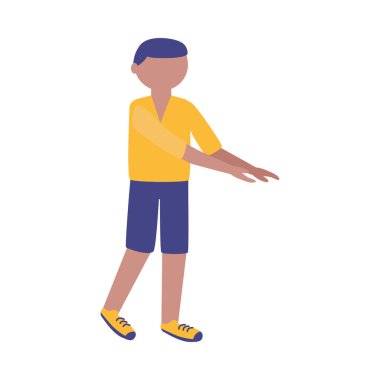 İzole edilmiş Avatar Adam vektör tasarımı