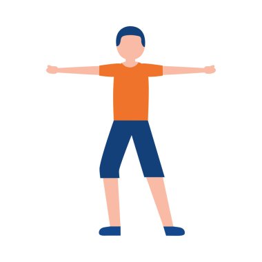 Yoga vektör tasarımı yapan adam