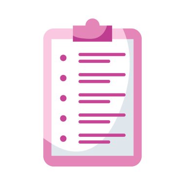 Satır vektör tasarımı ile izole edilmiş belge