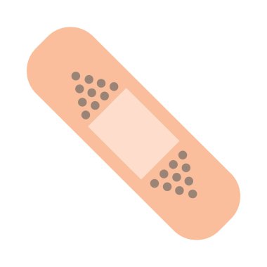 İzole edilmiş tıbbi yapışkan bandaj vektör tasarımı