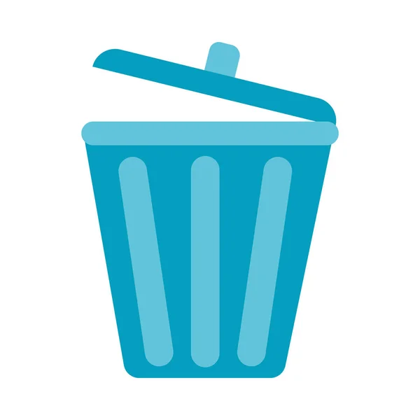 Design de vetor de ícone de lixo isolado — Vetor de Stock