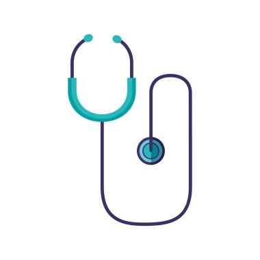 İzole tıbbi steteskop vektör tasarımı