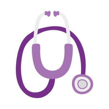 İzole tıbbi steteskop vektör tasarımı