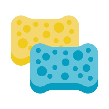 İzole edilmiş sünger simge vektör tasarımı