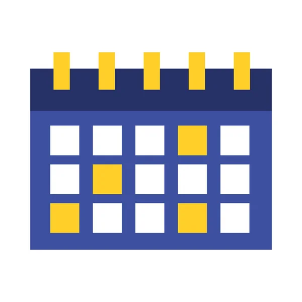 Elszigetelt naptár ikon vektor kialakítása — Stock Vector