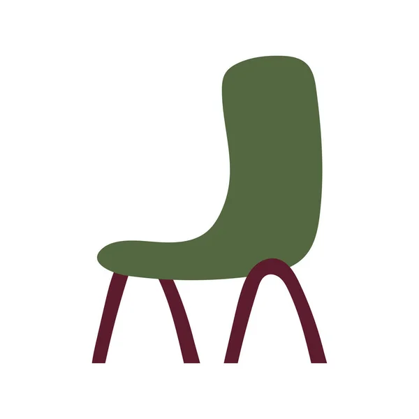 Isolé icône de chaise design vectoriel — Image vectorielle