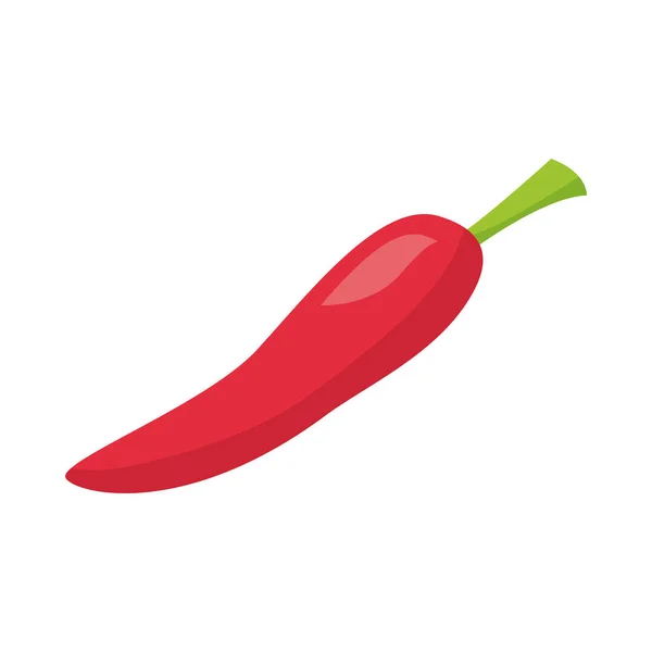 Geïsoleerde chili plantaardige vector ontwerp — Stockvector