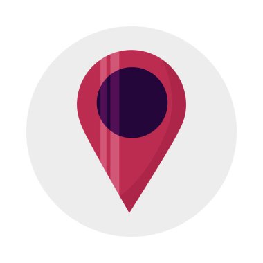 İzole GPS işaretli vektör tasarımı